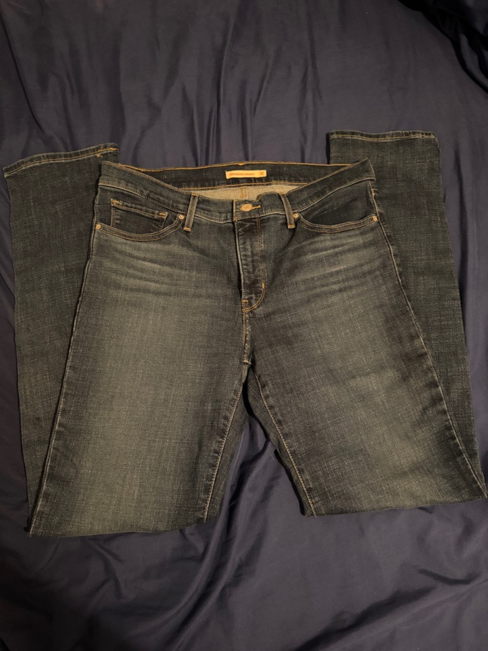 Levi’s Dark Wash Straight Leg Jeans